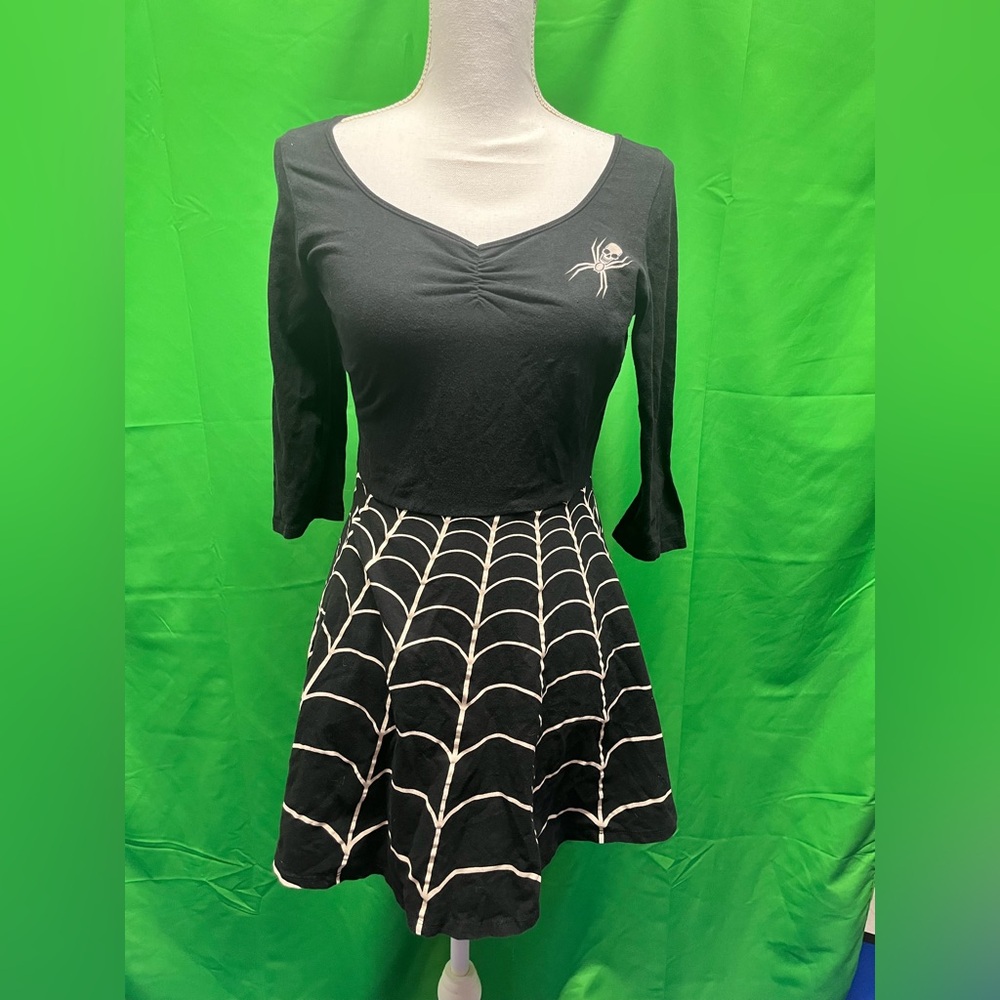 Strange Cvlt Spiderweb Skater Dress